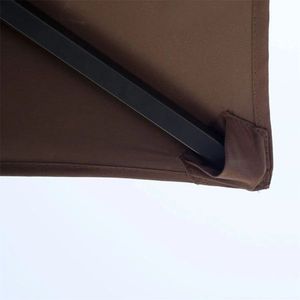 Gazebo Moderno 2,4 x 1,5 m Color Caffè per Esterni con Tettoia BBQ, 2 Ripiani Laterali, Impermeabile, in Ferro, per Cortile, Villa, Esterni, Parco - Product Image 5