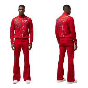 Oferta Caliente: Chándal Acampanado para Hombre con Estampado Thunder Puff, Ropa Deportiva de Moda a Precio Mayorista - Product Image 1