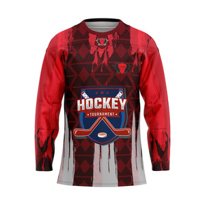 Camisetas de Hockey sobre Hielo Personalizadas con Logotipo para Hombre, Impresión por Transferencia de Calor, Antibacterianas, que Absorben la Humedad, Nombres de Equipos Personalizados de Alta Calidad - Product Image 4