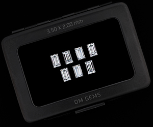 1.00 CT 3.5X2.0 MM, Diamante de corte baguette, Diamante de corte fantasía cultivado en laboratorio, Diamante blanco CVD-HPHT, Diamante transparente para joyería (7 PIEZAS) - Product Image 2