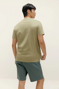 Crew Neck Athletic Men's T-<b>Shirts</b> Stretch Side Slit Gym Wear Cotton OEM Private Label Wholesale <b>Y2K</b> Streetwear <b>Shirt</b> Supplier - Product Image 4