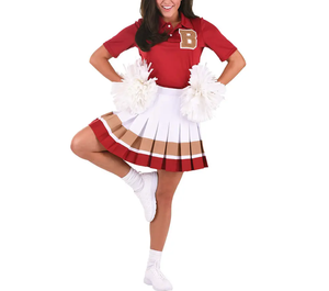 Girls Cheerleading <b>Outfit</b> with Custom Logo – Multi-Purpose Uniform for Casual Practice and Formal School Events - Product Image 1