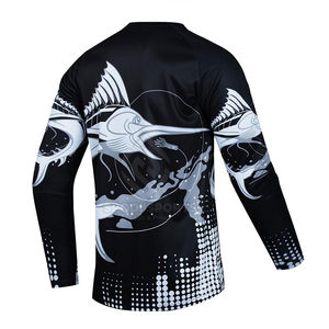 Fishing Shirt Wholesale Custom Logo Printing UPF 50 100% Polyester Breathable Long Sleeve Sun Protection Fishing Shirts - Product Image 2