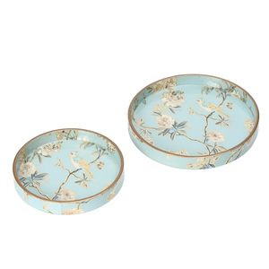 Bandejas y tarros Pichwai al por mayor, de plata alemana, estilo Art Deco, con estampado animal, para decoración del hogar, bodas indias, Ramadán, Diwali, recuerdos y artesanía con asa - Product Image 1