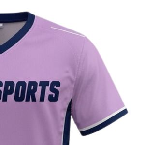 Maillot de lacrosse unisexe violet lavande en polyester, coupe athlétique, vêtements de sport performants pour matchs d'équipe - Product Image 4