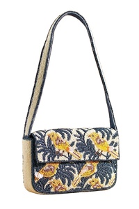 Bolso de Hombro de Lujo Hecho a Mano con Cuentas y Bordado de Cuentas de Semilla, Diseño Simple, Bolso Portátil Personalizado para Damas, Hecho en India - Product Image 4