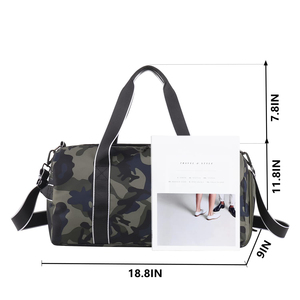Bolsa de lona multifuncional con asa acolchada, cierre de cremallera seguro, diseño personalizado para fitness, gimnasio profesional y viajes. - Product Image 3