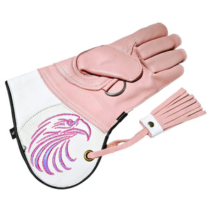 Gants de chasse aux oiseaux imperméables de qualité supérieure en daim, double épaisseur, pour la fauconnerie, avec doublure en peau de veau et poignet contrastant, pour la capture d'animaux (faucon, hibou, etc.) - Product Image 1