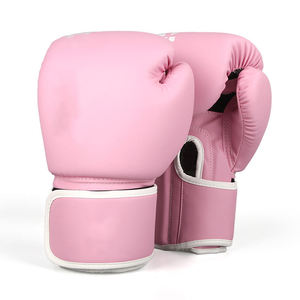 Guantes de Boxeo de Cuero Vacuno Genuino de Color Personalizado con Cordones para Entrenamiento de Boxeo Tailandés, Práctica Deportiva al Aire Libre - Product Image 1