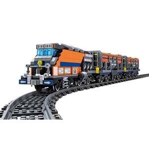 Jestar 59096 <b>Building</b> Block Train <b>Model</b> Railway Express 800+ Pieces for Ages 8 13 Years Unisex Toy Set - Product Image 1