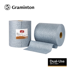 LICK L7207 640 Sheets Per <b>Roll</b> <b>Blue</b> Meltblown Dry <b>Roll</b> for Printing Plants Heavy Duty Wipes Removes Oil Ink Powerfully for - Product Image 1