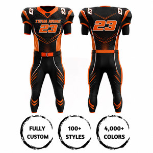 Camiseta de Fútbol Americano Personalizada para Hombre, Sublimada, Transpirable, de Poliéster, Cuello en V, Manga Corta, Número de Equipo 23 - Product Image 6