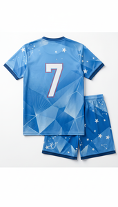 Conjunto de Camiseta y Pantalones Cortos de Voleibol con Diseño de Pinceladas de Mandarina, Personalizado al por Mayor, de Alta Calidad, OEM, Antiencogimiento, Uniforme de Equipo, Sublimación - Product Image 2