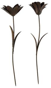 Piquet de jardin en métal rouillé à tige unique, décoration minimaliste pour l'extérieur, accent décoratif pour plantes - Product Image 6