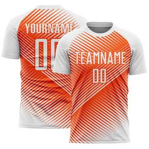 Hot Selling Sublimated Soccer Jersey Set Striped Design Crew Neck Short Sleeve Adult Teamwear Custom Design Soccer Uniform Set - Product Image 2