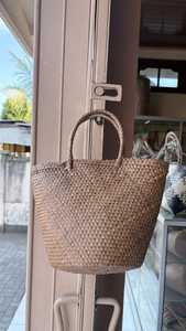 Sac fourre-tout en paille de Bali fait main pour femme, style vintage, toutes saisons, ouvert, le plus vendu en Indonésie - Product Image 5