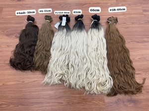 Extensiones de Cabello Humano Vietnamita Grueso, Textura Ondulada Natural, Color, Trama Doble a Máquina, Alta Calidad - Product Image 5