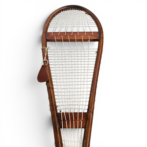 Snow Ski Shoe - Traditional Vintage Retro Style Antique Decoration Only - Made from Cane and Wood - 45inch x 12inch - Product Image 2