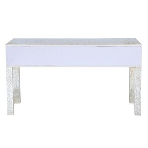 Table console moderne de luxe en nacre écologique multifonctionnelle avec design artisanal pour la décoration de salon - Product Image 6