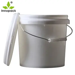 Venta al por mayor 1L 2L 3L 4L 5L Claro Cubos de PP de grado alimenticio Material ecológico Barriles de plástico Pintura duradera Agua