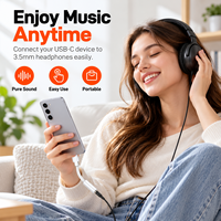 Adaptor Headphone USB Type C ke 3.5mm Female dengan DAC Terintegrasi HiFi, Dongle Audio AUX Berjaring untuk iPhone Samsung Galaxy Pixel