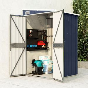46.5 antracite "x39.4" x70.1 \ "struttura di stoccaggio in acciaio per capannone da giardino a parete - Product Image 1