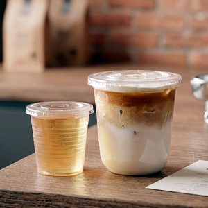 Clear PET <b>Plastic</b> <b>Cups</b> With Lids Factory Wholesale PP Disposable 16 24 oz PP/PET <b>Plastic</b> <b>Cup</b> Ice Coffee - Product Image 2
