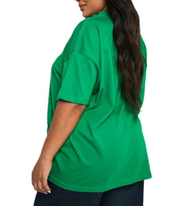 Camiseta Deportiva para Mujer, Cuello Redondo, Manga Corta, Cómoda, Transpirable, de Secado Rápido, Corte Holgado, Color Verde - Product Image 2