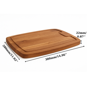 Acacia Wood Cutting Board with Juice Groove Solid Wood <b>Kitchen</b> Chopping Board Food Grade Eco Friendly OEM Supplier - Product Image 2