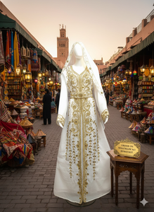 Robe Kaftan Traditionnelle Musulmane Marocaine Élégante, Légère, Faite à la Main, Maxi, Manches Longues, Design Personnalisé, Soirée, Fête, Quotidien - Product Image 2