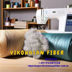 Fibre de cellulose recyclée creuse et conjuguée 15D HC blanche à bas prix Vikohasan pour jouets en peluche, oreillers, canapés, coussins, filage et béton - Product Image 4