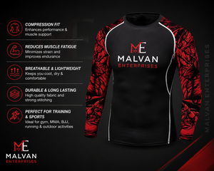 Camisetas de compresión personalizadas para grappling, MMA, Jiu Jitsu, No-Gi, UFC, manga larga, UPF50+, transpirables - Product Image 4