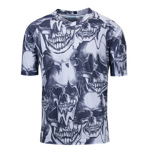 Camiseta de Manga Corta con Cuello Redondo para Hombre, Diseño Personalizado OEM 2026, 100% Algodón Tejido, Transpirable, Ecológica, Envío Gratis - Product Image 1