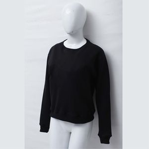 Sudadera personalizada con bloques de color blanco y rojo, cuello redondo moderno, tejido de algodón de alta calidad, ropa de marca OEM, suministro al por mayor. - Product Image 2