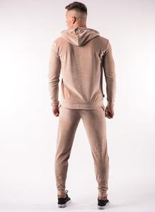 Chándal de terciopelo personalizado para hombre, ropa deportiva informal para correr, 400gsm 500gsm 600gsm, chándal de terciopelo con cremallera completa - Product Image 4