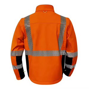 <b>Mens</b> High Visibility Safety Protective Work <b>Jacket</b> <b>Reflective</b> Durable Workwear Clothing by ZOHAN CREATIONS - Product Image 3