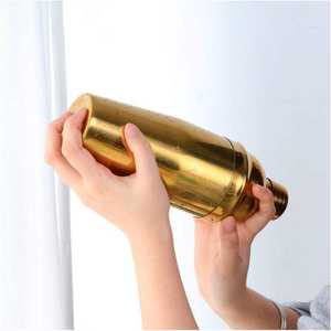 Shaker à cocktails et mélangeur à margaritas en acier inoxydable avec passoire intégrée, ensemble d'outils de bar pour boissons mélangées - Product Image 4