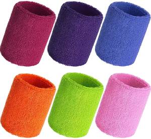 Low MOQ Factory Custom Sports Wristband Sweatband Wholesale Sports Protection Polyester Nylon Custom Logo Design Bands - Product Image 1