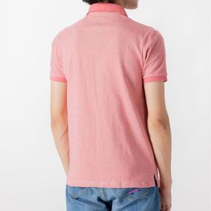 Camiseta de Manga Corta Rosa para Hombre, Spandex/Algodón, Casual, Color Sólido, Estampada, Transpirable, Tejido Jersey, Estilo Liso Teñido - Product Image 6