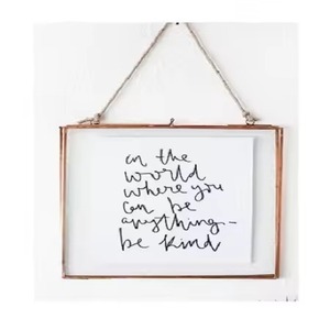 Decorative Metal Glass Photo <b>Frame</b> Modern <b>Picture</b> Display Home Interior Accent - Product Image 6