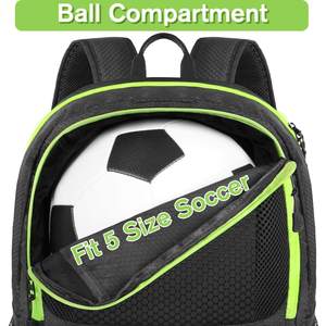 Sac à dos de football avec compartiment pour ballon, idéal pour le basketball, le football et le volley-ball, sac de sport - Product Image 3