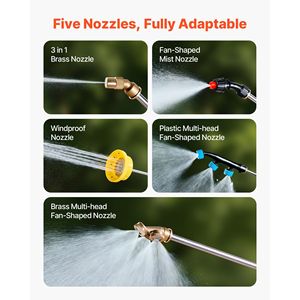 Pulverizador Eléctrico de Malezas de 10 Galones con Carro con Ruedas a Batería y Presión Ajustable de 0-80 PSI para Jardín y Césped - Product Image 3