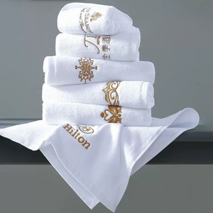 Serviettes de bain en coton de haute qualité confortables pour la maison, ensembles de serviettes de bain avec logo personnalisé - Product Image 3