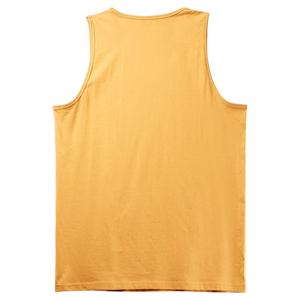 Débardeur décontracté en tricot uni à col rond pour homme en jaune moutarde - Product Image 2