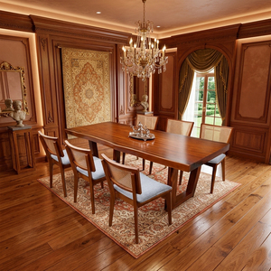 Ensemble de salle à manger Dhifa de haute qualité en bois de suar massif, design scandinave, vente en gros, table durable pour 6 personnes, style farmhouse, pour la cuisine et la maison - Product Image 5