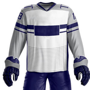 Conjunto de Jersey de Hockey sobre Hielo Personalizado para Hombre al Mejor Precio, Pantalones de Poliéster Resistentes para Adultos, Incluye Técnica de Sublimación - Product Image 4