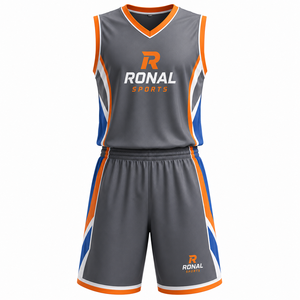 Vêtements de sport en gros, uniforme de basket-ball avec logo personnalisé imprimé, qualité supérieure, dernier style, uniforme entièrement personnalisé - Product Image 1