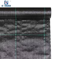 Toile tissée anti-mauvaises herbes robuste 5 ans, résistante aux UV, de qualité supérieure, avec lignes de marquage carrées croisées