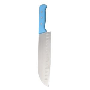 Couteaux de cuisine modernes en acier inoxydable avec lame lisse et tranchante et manche riveté vert marbré pour la cuisine domestique et les restaurants - Product Image 4