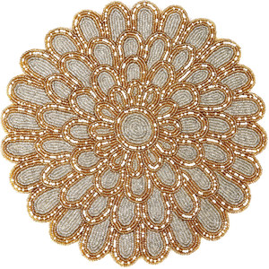 Wholesale Factory Price Glass <b>Beaded</b> <b>Placemats</b> Designer Decorative <b>Beaded</b> <b>Placemats</b> for Farmhouse at Whole Sale Price - Product Image 1